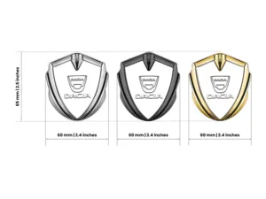 Dacia Emblem Silikon Abzeichen Luxus Design Legierung Kante